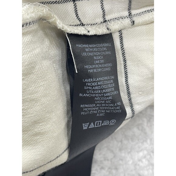 Anthropologie Maeve Pleated Culottes Women Ivory Preppy Vacay Retro Size 14P New - Picture 16 of 16